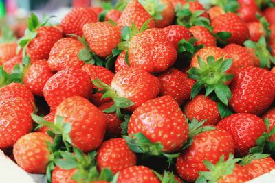 Full frame shot of strawberries