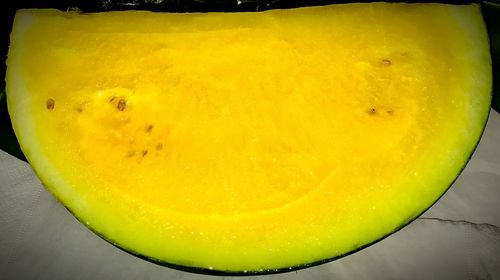 High angle view of lemon in container on table