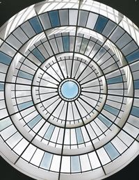 Low angle view of skylight