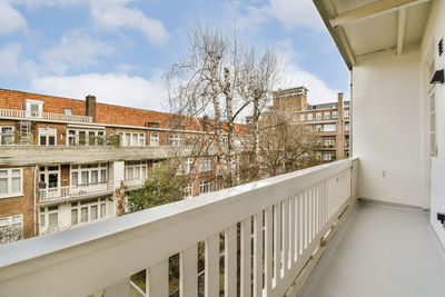 Low angle view of buildings in city