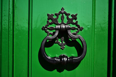 Close-up of door knocker