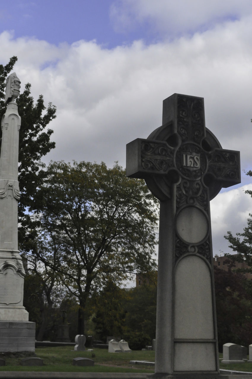 LOW ANGLE VIEW OF CROSS AGAINST SKY