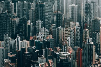 Full frame shot of modern buildings in city