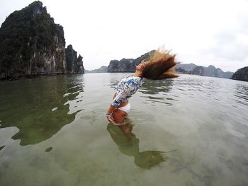 Scenic view of sea against sky