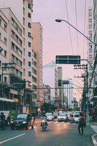 City street with buildings in background