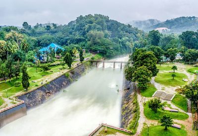 Scenic view of lake