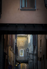 Low angle view of buildings in city