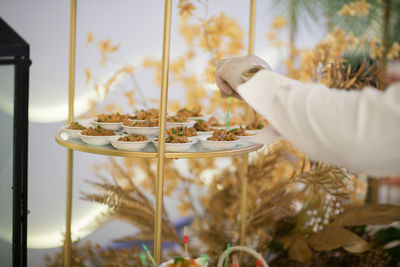 Close-up of food on table