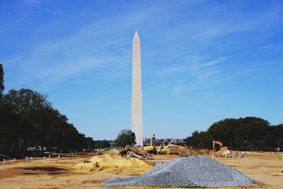 View of monument against blue sky