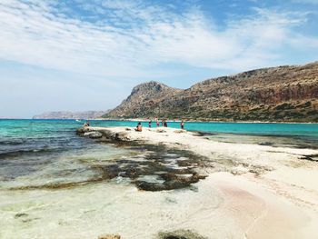 Group of people on beach