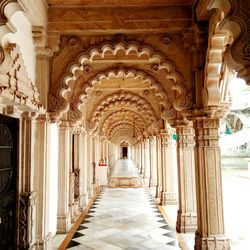 Arcade in temple