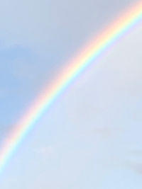 Full frame shot of rainbow against sky
