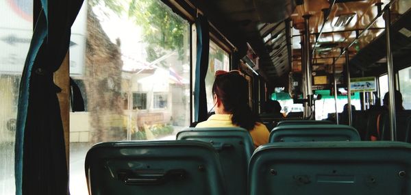 Interior of train