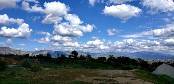 Scenic view of landscape against sky