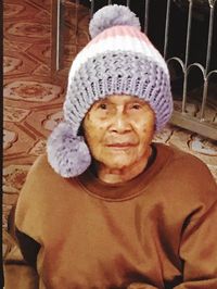 Portrait of young woman