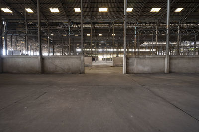 Interior of abandoned building