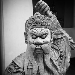 Close-up of painting on wall