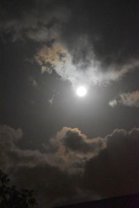 Low angle view of cloudy sky