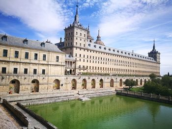 View of historical building against cloudy sky