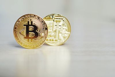 Close-up of coins on table