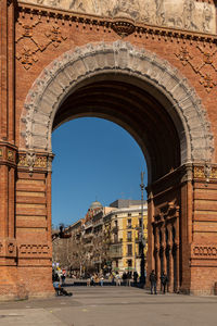 Low angle view of historical building