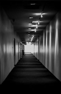 Empty corridor of building