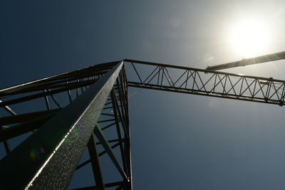 Low angle view of bridge against sky