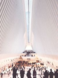 Group of people in modern building