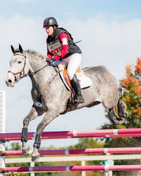 Man riding horse