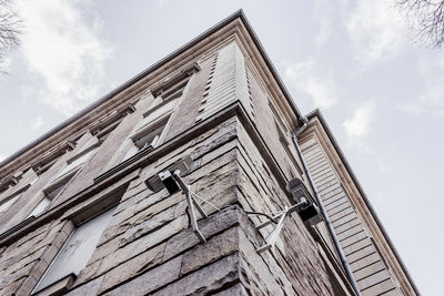 Low angle view of building against sky