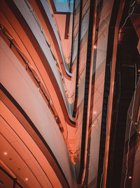 Full frame shot of orange car window