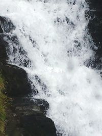 Scenic view of waterfall