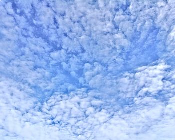 Low angle view of clouds in sky