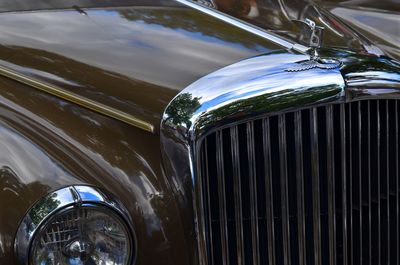 Close-up of vintage car