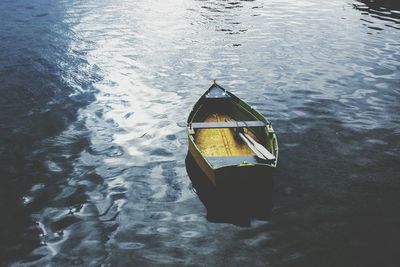 View of boats in water