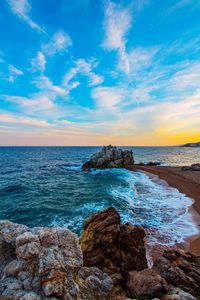 Scenic view of sea against sky