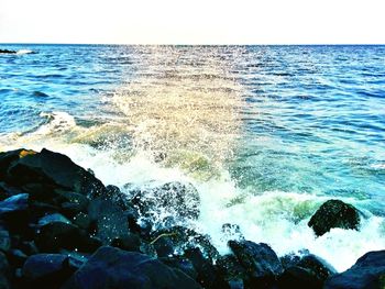 Scenic view of sea against sky