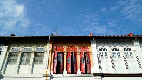Low angle view of building against sky