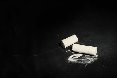 Close-up of cigarette on table