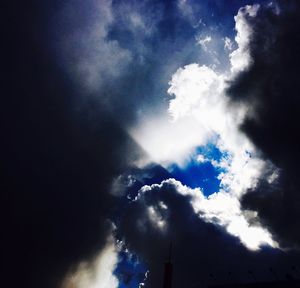 Low angle view of clouds in sky