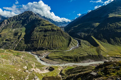 Lahaul valley in himalayas. himachal pradesh, india