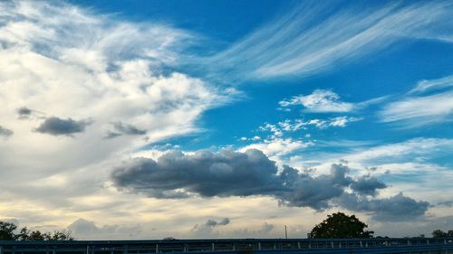 Low angle view of blue sky