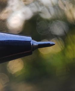 Close-up of text against blurred background