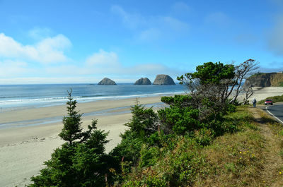 Scenic view of sea against sky