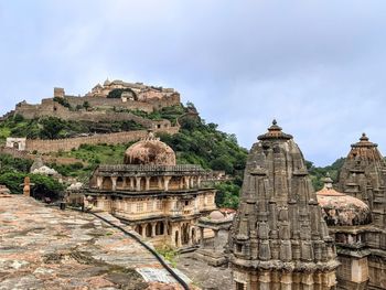 Old temple against sky