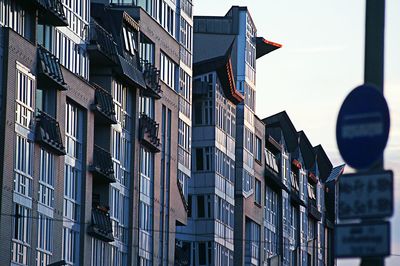Residential buildings against sky