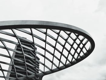 Low angle view of modern building against sky