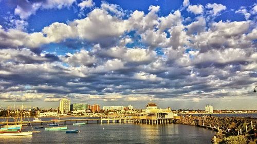 View of city at waterfront