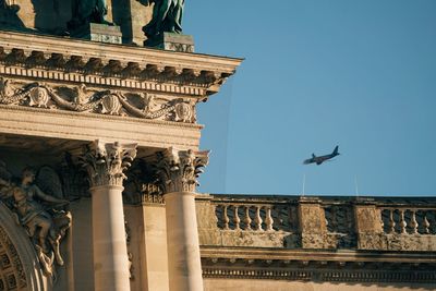 Low angle view of statue