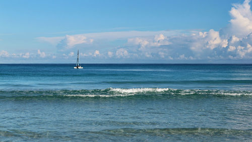 Scenic view of sea against sky